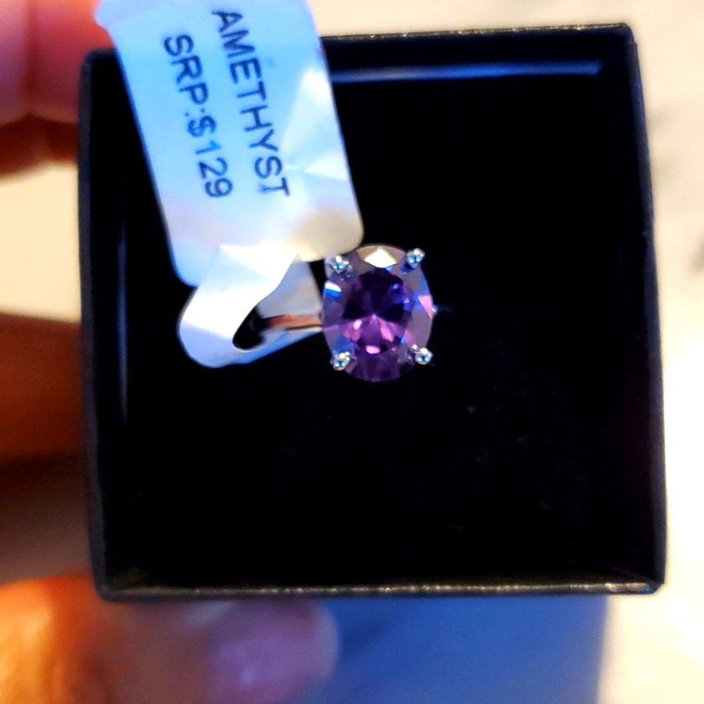 NWT Amethyst Size 8 Ring